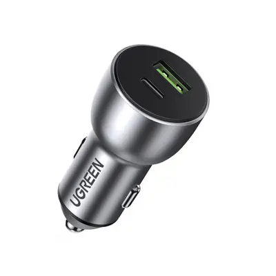 Ugreen CD213 autonabíječka USB / USB-C QC 3.0 36W 3A, šedá (CD213 60980)