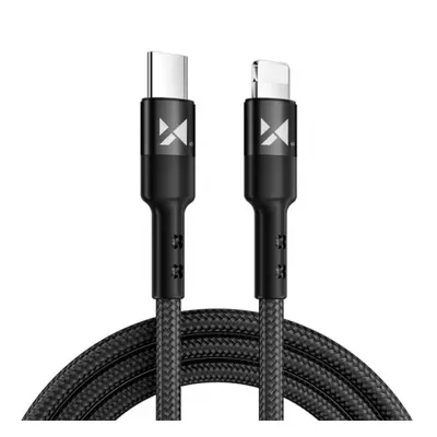 MG kabel USB-C / Lightning PD 18W 1m, černý (WUC-PD-CL1B)