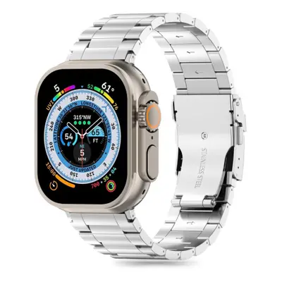 Tech-Protect Stainless řemínek na Apple Watch 42/44/45/49mm, silver