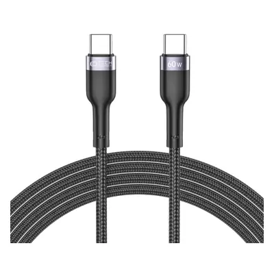 Tech-Protect Ultraboost kabel USB-C / USB-C PD 3A 60W 2m, černý