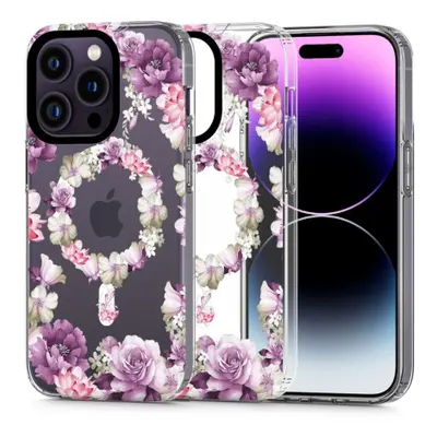 Tech-Protect Magmood MagSafe kryt na iPhone 14 Pro, rose floral