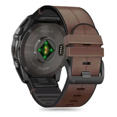 Tech-Protect Silicone Pu řemínek na Garmin Fenix 5 / 6 / 6 Pro / 7 / 8 47mm / E, brown