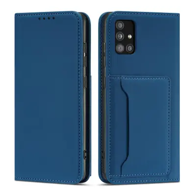 MG Magnet Card knížkové kožené pouzdro na Xiaomi Redmi Note 11 Pro 4G/5G, modré