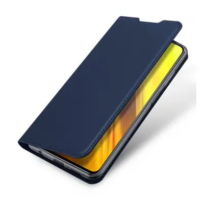 DUX DUCIS Skin Pro knížkové kožené pouzdro na Xiaomi Poco M3 / Redmi 9T, modré