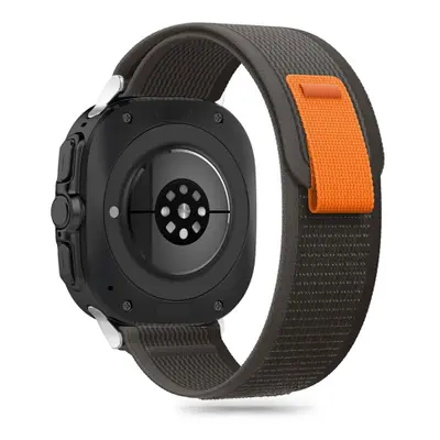 Tech-Protect Nylon řemínek na Samsung Galaxy Watch Ultra 47mm, black/orange