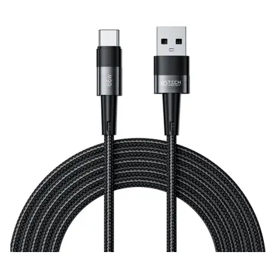 Tech-Protect Ultraboost kabel USB / USB-C 66W 6A 3m, černý