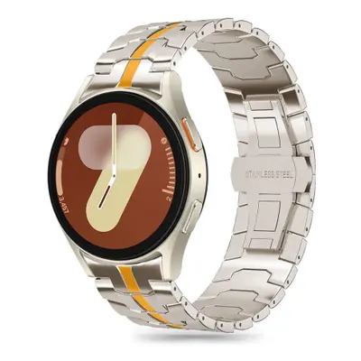 Tech-Protect Stainless Line řemínek na Samsung Galaxy Watch 4 / 5 / 5 Pro / 6 / 7 / FE, titanium