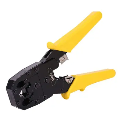 Deli Tools EDL2468 krimpovací kleště RJ45 / RJ14 / RJ12 / RJ9, žluté (EDL2468)