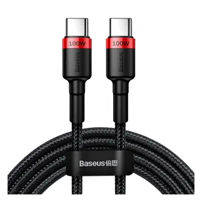 Baseus Cafule kabel USB-C / USB-C PD 2.0 5A 2m, černý (CATKLF-AL91)