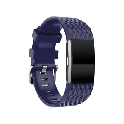 BStrap Silicone Diamond (Small) řemínek na Fitbit Charge 2, blue (SFI002C17)