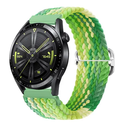 BStrap Elastic Nylon řemínek na Huawei Watch GT3 42mm, lime (SSG024C1008)