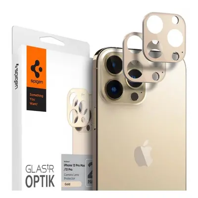 Spigen Optik.Tr 2x ochranné sklo na kameru na iPhone 13 Pro / 13 Pro Max, zlaté