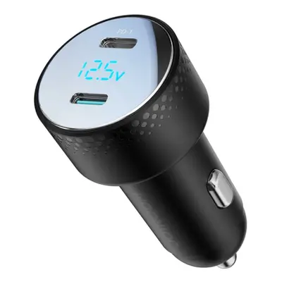 Joyroom JR-CCD02 autonabíječka 2x USB-C 70W, černá