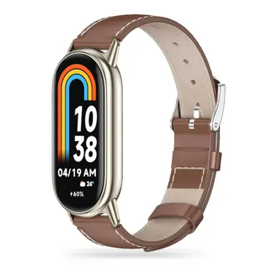 Tech-Protect Leatherfit řemínek na Xiaomi Smart Band 8 / 9, brown