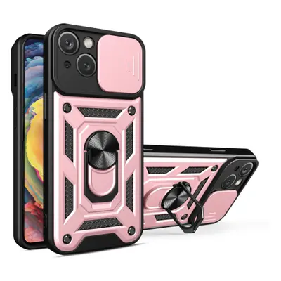 MG Hybrid Armor Camshield kryt na iPhone 15 Plus, růžový