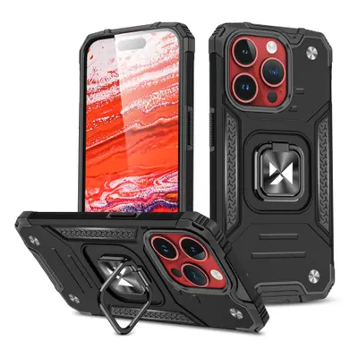 MG Ring Armor kryt na iPhone 15 Pro, černý