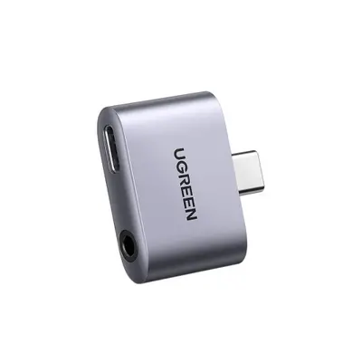 Ugreen CM231 adaptér USB-C / 3.5mm mini jack, šedý (70311)