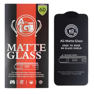 MG AntiGlare Full Glue matné ochranné sklo na iPhone 14 Pro Max, černé