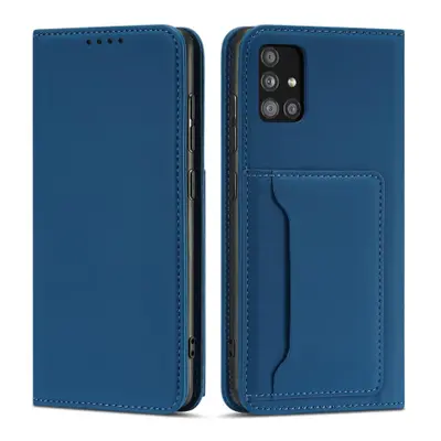 MG Magnet Card knížkové kožené pouzdro na Xiaomi Redmi Note 11, modré