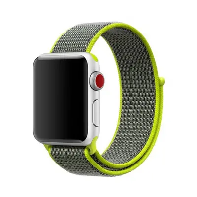 BStrap Nylon řemínek na Apple Watch 38/40/41mm, Green (SAP005C03)