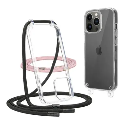 Tech-Protect FlexAir Chain kryt na iPhone 12 / 12 Pro, černý/růžový