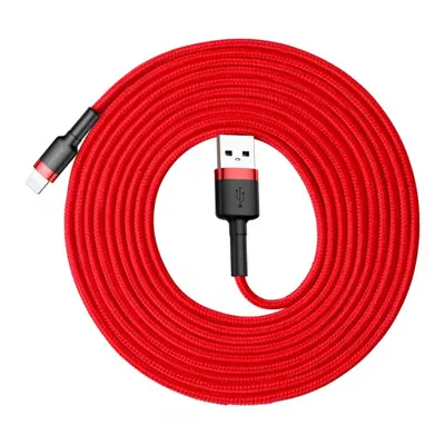 Baseus Cafule kabel USB / Lightning QC 3.0 2A 3m, červený (CALKLF-R09)