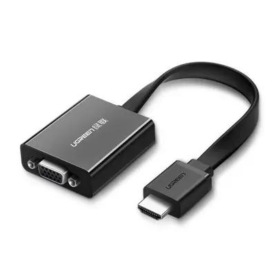 Ugreen MM103 adaptér HDMI - VGA micro USB / 3.5 mm mini jack, černý