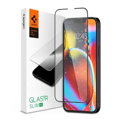 Spigen Glas.Tr Slim Full Cover ochranné sklo na iPhone 13 / 13 Pro, černé (AGL03392)