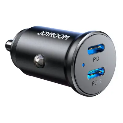 Joyroom JR-CCN06 autonabíječka 2x USB-C 30W, černá