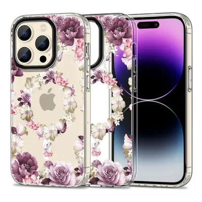 Tech-Protect Magmood MagSafe kryt na iPhone 15 Pro Max rose floral