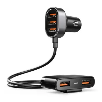 Joyroom Multi Ports autonabíječka 5x USB 6.2A, černá (JR-CL03)