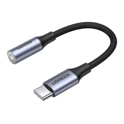 Ugreen AV161 adaptér USB C / 3.5mm mini jack 10cm, černý