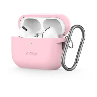 Tech-Protect Silicone Hook pouzdro na Apple AirPods Pro 1 / 2, růžové