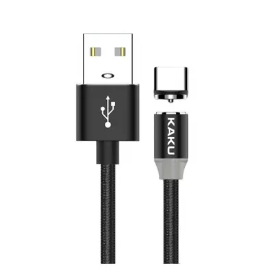 KAKU Magnetic kabel USB / USB-C 3A 1m, černý (KSC-306)