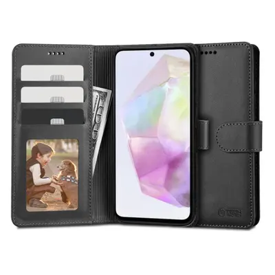 Tech-Protect Wallet knížkové pouzdro na Samsung Galaxy A35 5G, černé