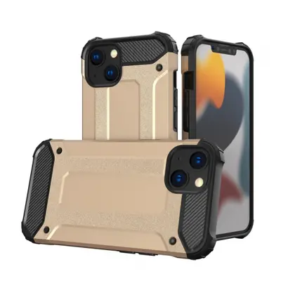 MG Hybrid Armor plastový kryt na iPhone 13, zlatý