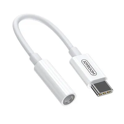 Joyroom Ben Series adaptér 3.5 mm jack / USB-C, biely (SH-C1)