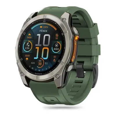 Tech-Protect Silicone řemínek na Garmin Fenix 5x / 5x Plus / 6x / 6x Pro / 7x / 8 51mm, army gre