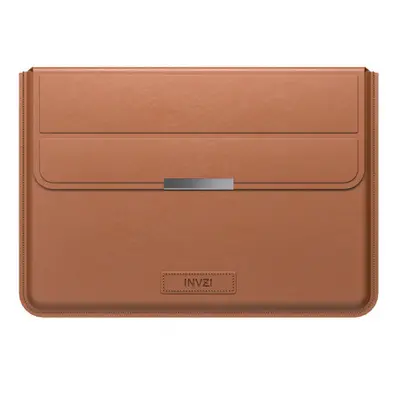 INVZI Leather Sleeve obal na MacBook Pro / Air 15 - 16'', hnědý (CA121)