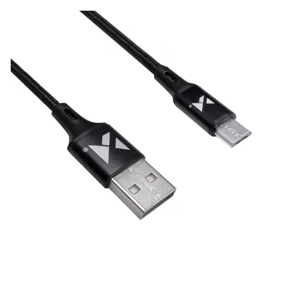 MG kabel USB / micro USB 2.4A 2m, černý (WUC-M2B)