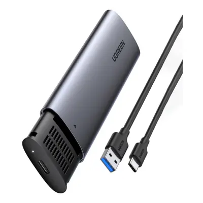 Ugreen CM400 externí box na M.2 B-Key SATA 3.0 SSD + kabel USB-C, šedý (CM400)