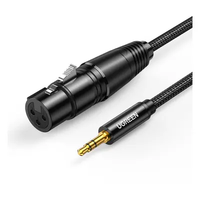 Ugreen AV182 audio kabel 3.5mm mini jack / XLR 1m, černý (AV182)