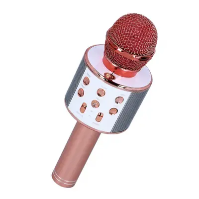 MG Bluetooth Karaoke mikrofon s reproduktorem, růžovozlatých