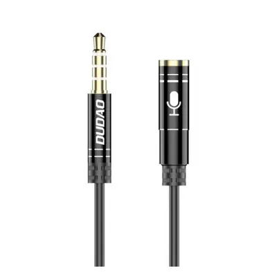 Dudao L11S AUX kabel 3.5mm mini jack 1m, stříbrný (L11S black)