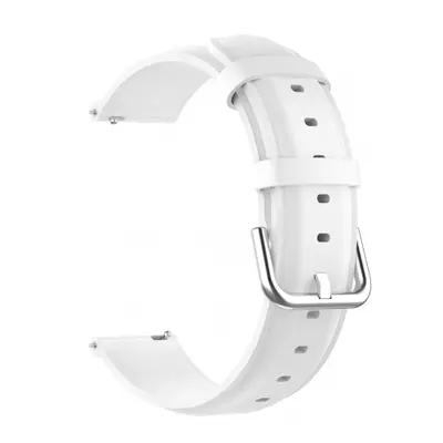 BStrap Leather Lux řemínek na Garmin Vivoactive 4, white (SSG015C0706)