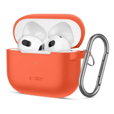 Tech-Protect Silicone Hook pouzdro na Apple AirPods 3, oranžové