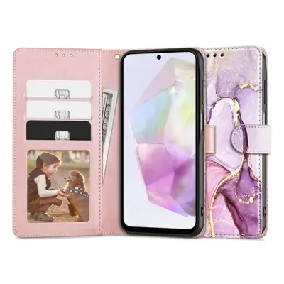 Tech-Protect Wallet knížkové pouzdro na Samsung Galaxy A35 5G, marble