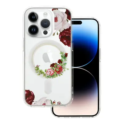 MG Flower MagSafe kryt na iPhone 13 Pro Max, red flower