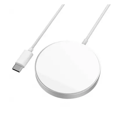 KAKU bezdrátová magnetická nabíječka na iPhone 12, MagSafe, 15W, USB-C, bílá (KSC-512)