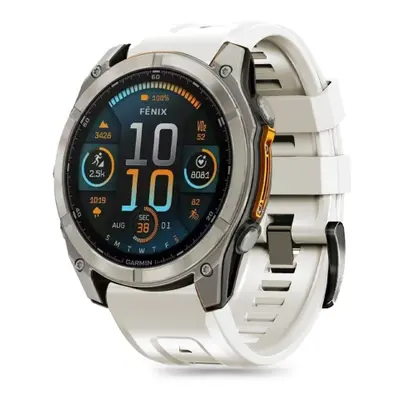 Tech-Protect Silicone řemínek na Garmin Fenix 5S / 5S Plus / 6S / 6S Pro / 7S / 8 43mm, titanium